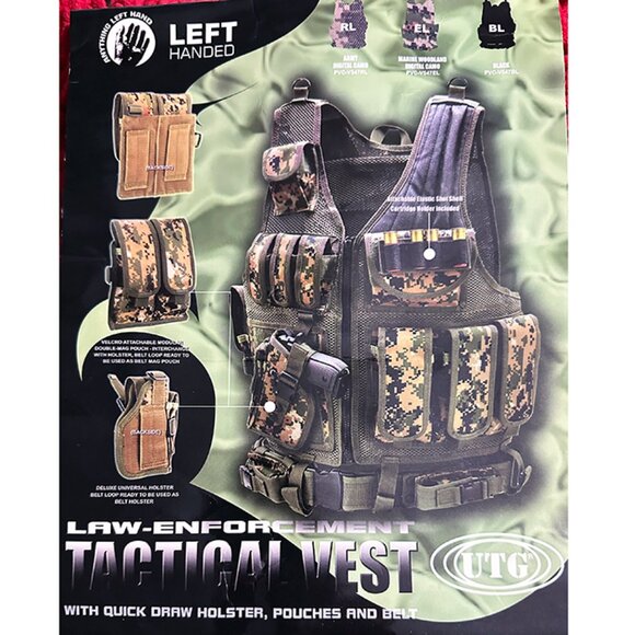 Law Enforcement Tactical Vest Left Hand Draw New Never Worn  ~FREE SHIPPING~ - Picture 10 of 11